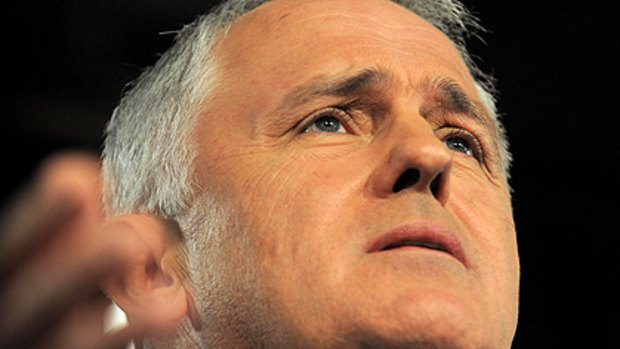 Malcolm Turnbull speaking yesterday at the National Press Club in Canberra.