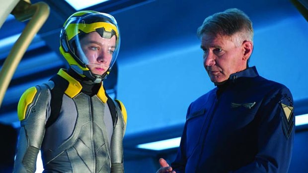 Well suited: Harrison Ford and Asa Butterfield star in Gavin Hood's film based on the much-loved book by Orson Scott Card.