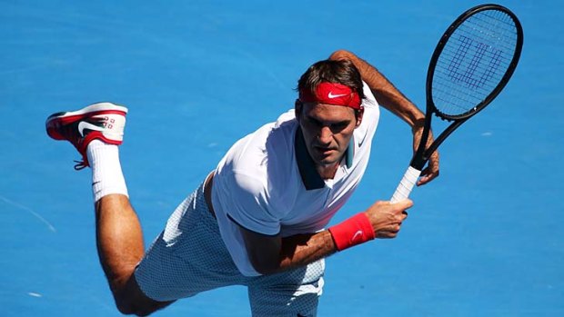 Roger Federer: precise as usual and as painless as possible.