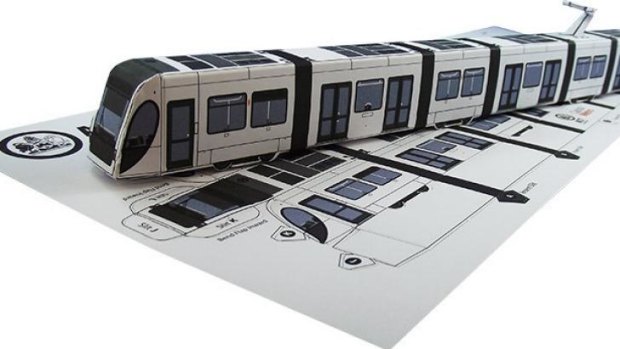 2000 cardboard fold-out model trams were bought for a cost of $3617.