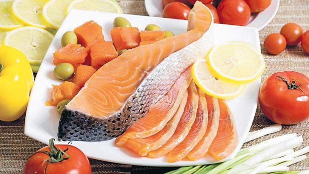 Mindful menu: Eating plenty of fish and vegetables is a good start for brain health.