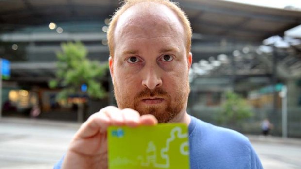 Toby Nieboer's myki card has failed four times in 18 months.