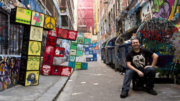 Exhibition curator Eddie Zammit, who began collecting T-shirts in the 1990s, has amassed 4000.