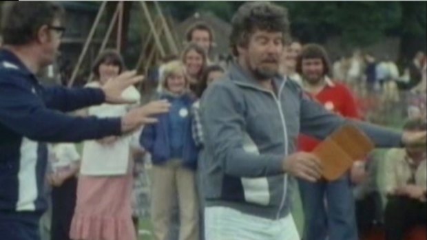 Television show Star Games, shot in Cambridge in 1978 and featuring Rolf Harris.