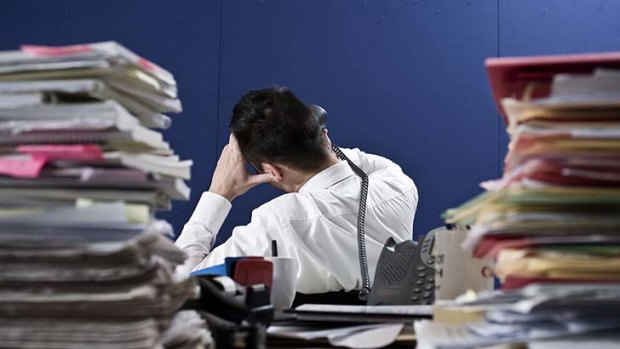 Seasonal stress ... people are overloaded, disatisfied and increasingly anxious in the workplace.
