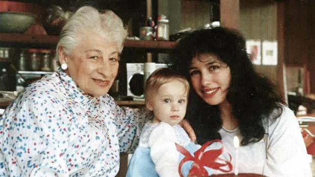 Family circle … Stern with her mother, Dory, and daughter, Shoshanna, on Shoshanna’s first birthday in 1986.