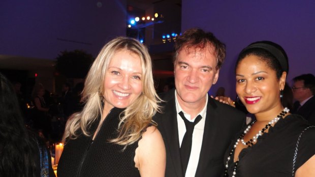 Hobnobbing: Odetta Medich with Quentin Tarantino. 