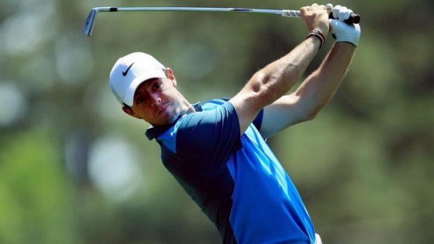 Rory McIlroy was the first player to tee off in round three.