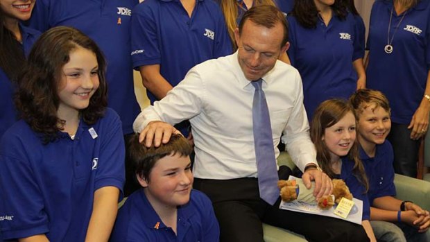 An industrial matter: Opposition Leader Tony Abbott's take on parental leave.