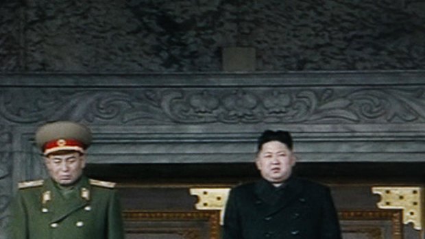 North Korea's next leader Kim Jong Un, right, attends a memorial service for late North Korean leader Kim Jong Il.
