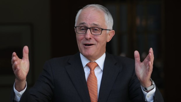 Prime Minister Malcom Turnbull after the High Court ruled Barnaby Joyce to be ineligible to be elected.