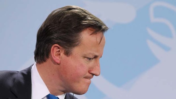 New mortage plan ... British Prime Minister David Cameron.