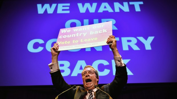 Nigel Farage, the leader of UKIP, tapped into the angry voter during the Brexit campaign. Combining Brexit with Brangelina created the noxious frankenword "Brangelexit"