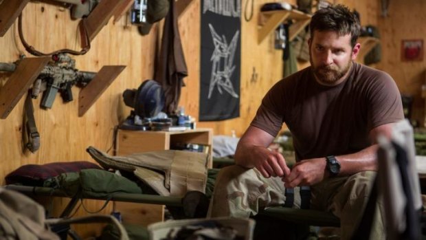 Fleshed-out role: Bradley Cooper piled on the beef to play Navy SEAL sniper Chris Kyle in Clint Eastwood's <i>American Sniper</i>.