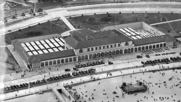 A historical view of the Pavilion. 