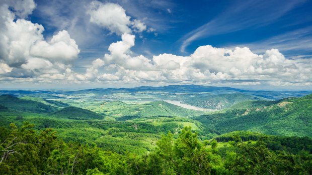 The Dobogoko region is in northern Hungary near a bend of the Danube River.