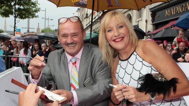 Brendan O'Carroll and his wife, and co-star, Jennifer Gibney at the world premiere of the movie in Dublin last month.