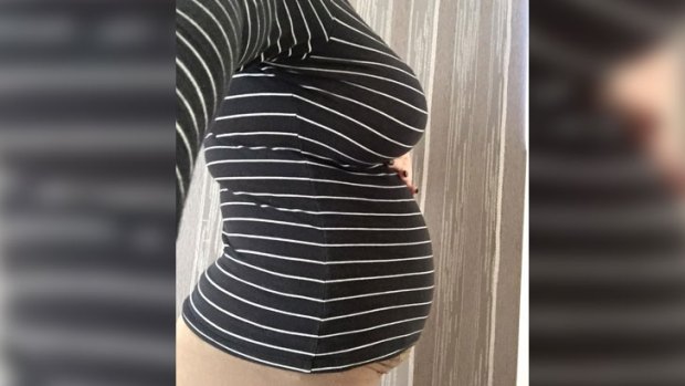 Perth mum Kim Tucci took this photo 11 weeks into her pregnancy. 