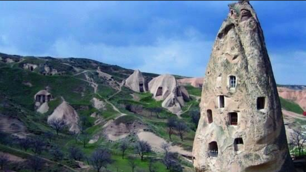 CAVE, UCHISAR, TURKEY: Central Turkey's Cappadocia​ region is renowned for its underground dwellings, but the Taskonaklar Hotel takes cave living to another level. Deluxe suites feature an open fireplace, Jacuzzi and the luxuries of any boutique hotel. In summer, the surrounding stone supplies delicious coolness. Built into a hillside, the resort captures sweeping views over the Pigeon Valley's peculiar and wonderful rock formations – at least from the flower-draped terraces beyond the often windowless rooms.