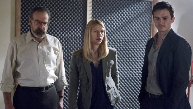 The remaining central characters on <i>Homeland</i>: Saul Berenson, Carrie Mathison, Peter Quinn.