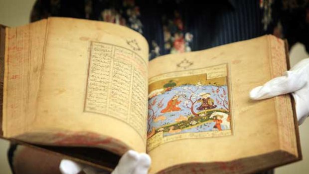 One of the Persian manuscripts that will be part of an exhibition at the State Library of Victoria next year.
