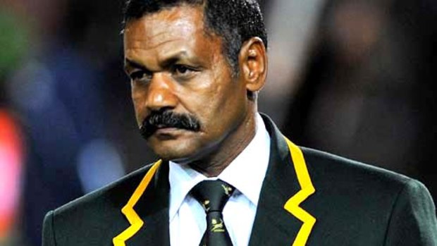 Planning ahead . . . Peter de Villiers of South Africa.