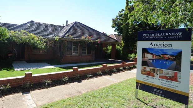 Property values rise ... Canberra house prices are closing on Sydney's.