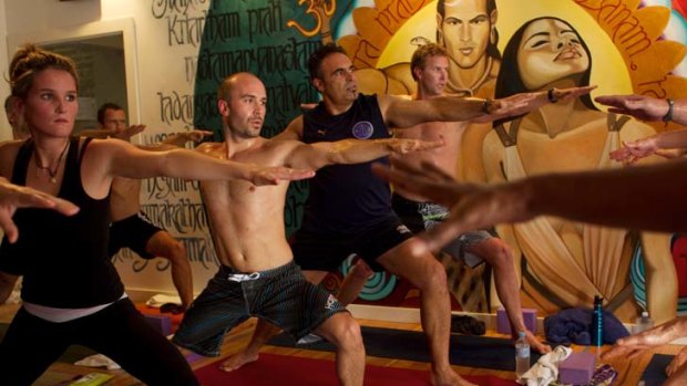Way of the warriors ... a Power Living yoga class in Manly.