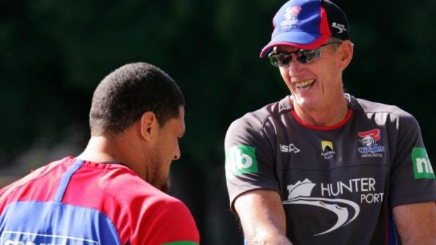 In contract limbo: Knights coach Wayne Bennett's future is uncertain following the ownership change at Newcastle.