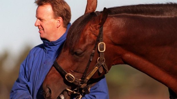 Special one: Trainer Bruce Wallace and one of his former Australian crusaders, Danarazi.