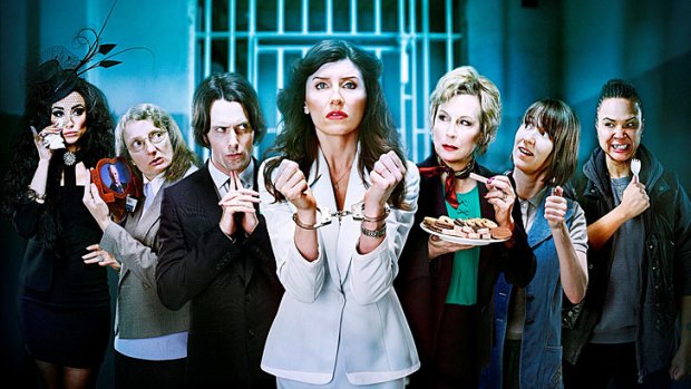 The cast of <i>Dead Boss</i>, a BBC comedy which could screen on the new channel.