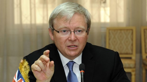 Kevin Rudd ... says he has  no intention of trying to be PM again.