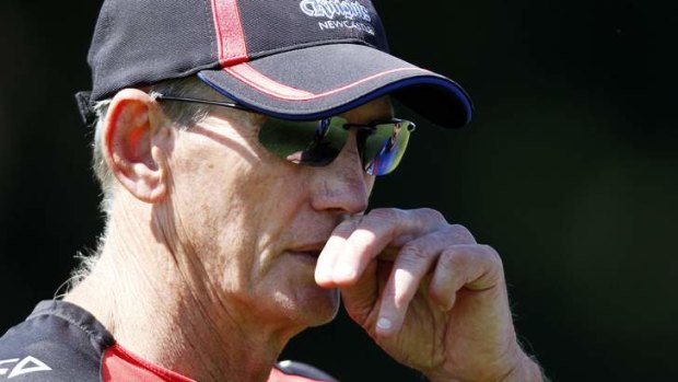 Man with a plan: Wayne Bennett is using his wealth of experience to turn the Knights' fortunes around.