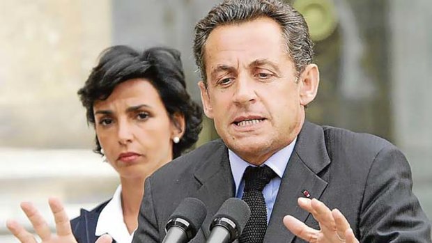 Nicolas Sarkozy and Rachida Dati in 2007.