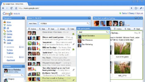 Google Wave combines email, instant messaging and social networking to allow people to collaborate on a task in real time.
