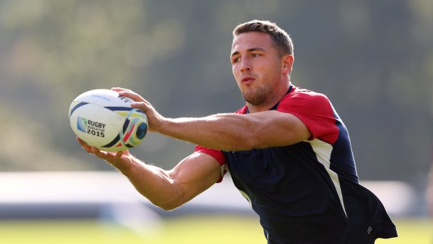 Coming back: Sam Burgess' decision to leave has caused anger in the UK.