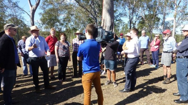Residents of Pullenvale in Brisbane's west, have protested against development plans for Crown land.