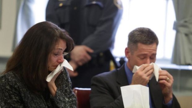 Tearful parents: Elizabeth and Sean Canning.