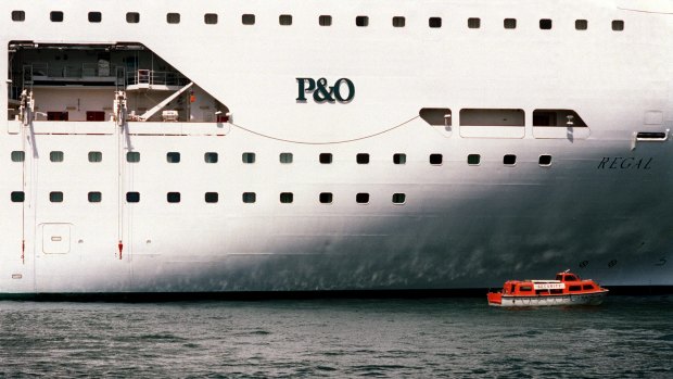 Mark O'Keefe had to find his own way home after being taken off the P&O ship.
