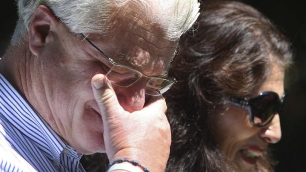 Heartbroken ... James Foley's parents, John and Diane Foley, address the media after the death of their son. 