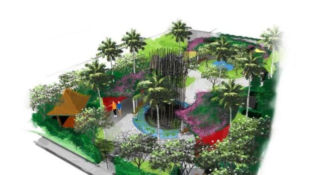An image of what the Bali Peace Park could look like.