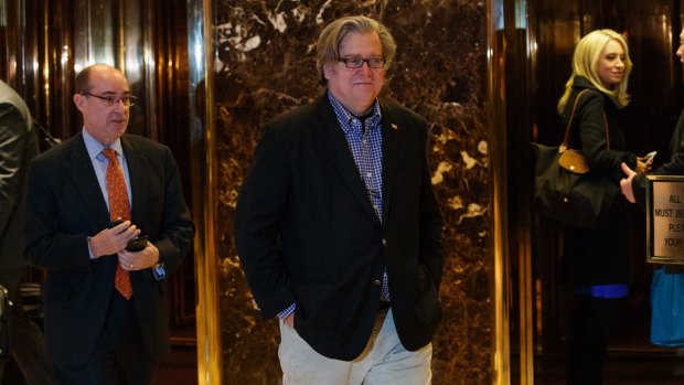 Soon-to-be White House chief strategist Steve Bannon believes what is happening in Europe and American is part of "a global reaction to centralised government".