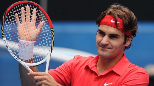 Threatening ... Roger Federer.