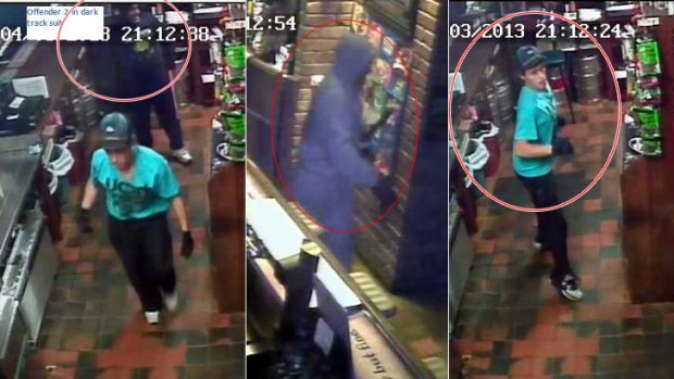Police are seeking the public's help to identify the three offenders, pictured.