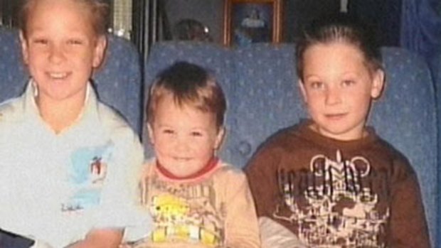 Died in the dam...Jai, Bailey and Tyler Farquharson, who drowned on Father's Day, in 2005, near Winchelsea, Victoria.