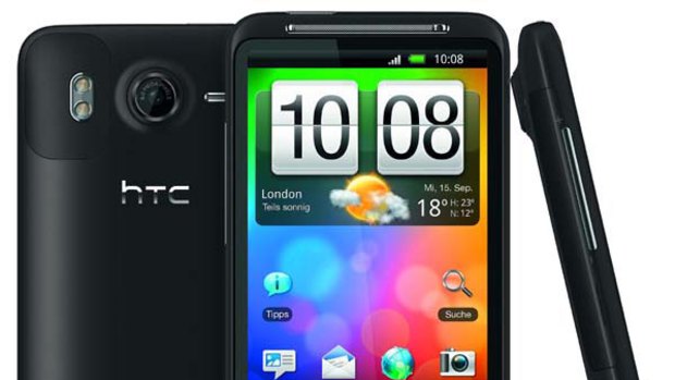 Available early next month ... HTC Desire HD.
