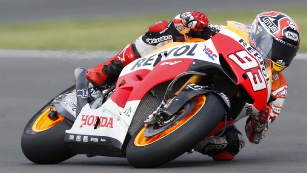 Young blood: Marc Marquez takes the championship by four points.