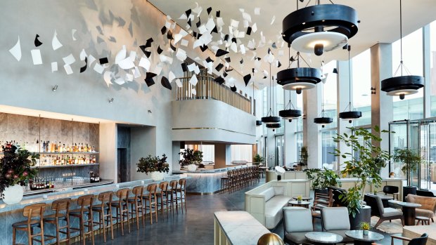 The hotel has a glossy, somewhat Scandi-chic feel, courtesy of Space Copenhagen, the Danish interior design studio behind the original Noma restaurant.