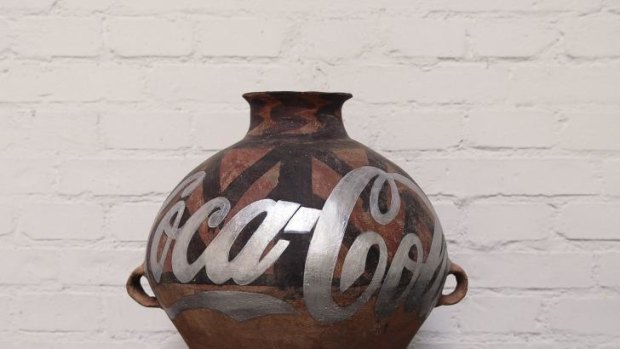 Ai Weiwei's <i>Han Dynasty Urn with Coca Cola logo (silver)</i>, 2007.