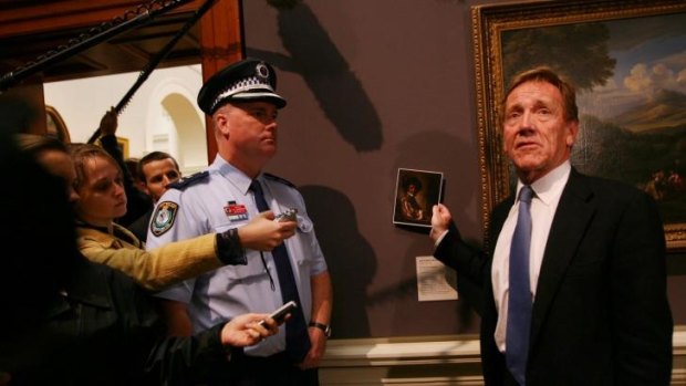 Superintendent Simon Hardman and then Art Gallery of New South Wales director Edmund Capon appealed for information after the art theft was discovered. <i>A Cavalier</i> has never been recovered.